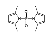 1-[chloro-(2,5-dimethylpyrrol-1-yl)phosphoryl]-2,5-dimethylpyrrole结构式
