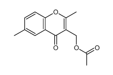 (2,6-dimethyl-4-oxochromen-3-yl)methyl acetate Structure
