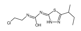 1-(5-butan-2-yl-1,3,4-thiadiazol-2-yl)-3-(2-chloroethyl)urea结构式