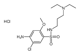 4-amino-5-chloro-N-[3-(diethylamino)propyl]-2-methoxybenzenesulfonamide,hydrochloride Structure
