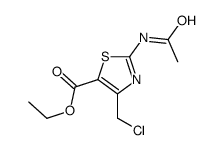 ethyl 2-acetamido-4-(chloromethyl)-1,3-thiazole-5-carboxylate结构式