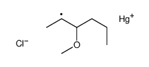 chloro(3-methoxyhexan-2-yl)mercury结构式