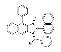 3-(α-Brom-benzyliden)-2-<1>naphthyl-7-phenyl-5,6-benzophthalimidin Structure