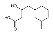 3-hydroxy-9-methyldecanoic acid Structure