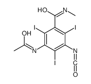 3-acetamido-2,4,6-triiodo-5-isocyanato-N-methylbenzamide结构式