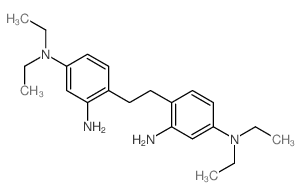 4-[2-(2-amino-4-diethylamino-phenyl)ethyl]-N,N-diethyl-benzene-1,3-diamine structure