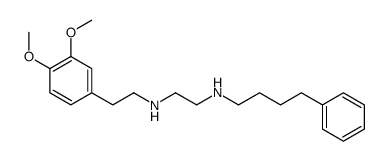 N'-[2-(3,4-dimethoxyphenyl)ethyl]-N-(4-phenylbutyl)ethane-1,2-diamine Structure