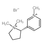 5-(1,1-dimethyl-2,3,4,5-tetrahydropyrrol-2-yl)-1-methyl-pyridine结构式