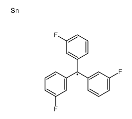 tris(3-fluorophenyl)methyltin结构式