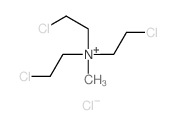 Tris(2-chloroethyl)methylammonium chloride structure