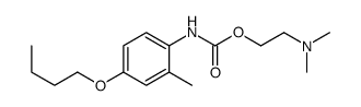 2-(dimethylamino)ethyl N-(4-butoxy-2-methylphenyl)carbamate Structure