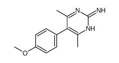 5-(4-methoxyphenyl)-4,6-dimethylpyrimidin-2-amine Structure