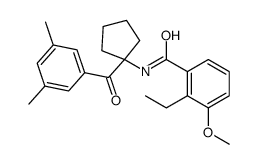 N-[1-(3,5-dimethylbenzoyl)cyclopentyl]-2-ethyl-3-methoxybenzamide Structure