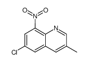 6-chloro-3-methyl-8-nitro-quinoline结构式