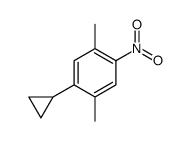 1-cyclopropyl-2,5-dimethyl-4-nitrobenzene结构式