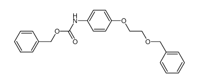 [4-(2-Benzyloxy-ethoxy)-phenyl]-carbamic acid benzyl ester Structure