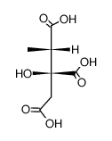 (2S,3S)-methylcitric acid Structure