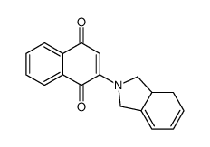 2-(1,3-dihydroisoindol-2-yl)naphthalene-1,4-dione Structure