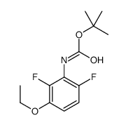 tert-butyl N-(3-ethoxy-2,6-difluorophenyl)carbamate结构式