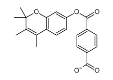 4-(2,2,3,4-tetramethylchromen-7-yl)oxycarbonylbenzoate Structure