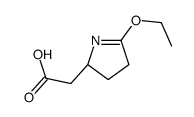 2-[(2S)-5-ethoxy-3,4-dihydro-2H-pyrrol-2-yl]acetic acid Structure
