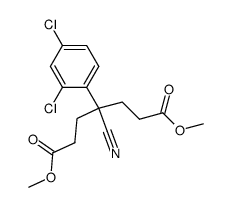 4-(2,4-Dichlorphenyl)-4-cyanopimelinsaeuredimethylester结构式