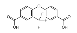 4-(4-carboxyphenoxy)-3-(trifluoromethyl)benzoic acid Structure