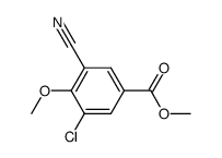 methyl 3-chloro-5-cyano-4-methoxybenzoate Structure