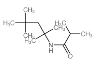 Isobutyramide, N-(1,1,3,3-tetramethylbutyl)- structure