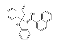 N-(1-anilino-1-phenylbut-3-enyl)naphthalene-1-carboxamide Structure