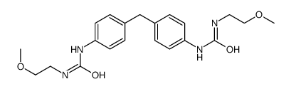 1-(2-methoxyethyl)-3-[4-[[4-(2-methoxyethylcarbamoylamino)phenyl]methyl]phenyl]urea结构式