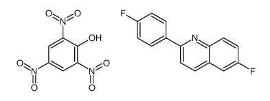 6-fluoro-2-(4-fluorophenyl)quinoline,2,4,6-trinitrophenol Structure