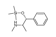 N-methyl-[(1S,2R)-(2-phenyl-1-methyl-2-trimethylsilyloxy)]ethylamine结构式