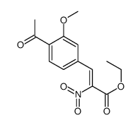 ethyl 3-(4-acetyl-3-methoxyphenyl)-2-nitroprop-2-enoate Structure
