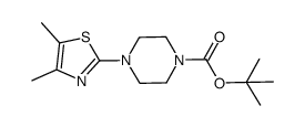 tert-butyl 4-(4,5-dimethyl-1,3-thiazol-2-yl)-1-piperazinecarboxylate Structure