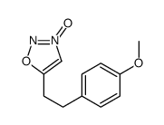 5-[2-(4-methoxyphenyl)ethyl]-3-oxidooxadiazol-3-ium结构式