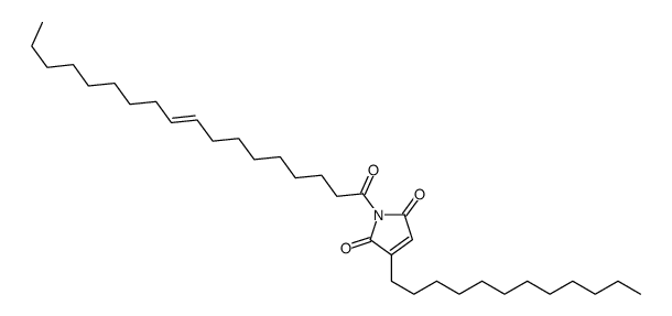 (Z)-dodec-3-enyl-1-(1-oxooctadec-9-enyl)pyrrolidine-2,5-dione结构式