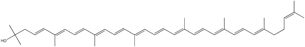 1,2-Dihydro-3,4-didehydro-ψ,ψ-carotene-1-ol结构式