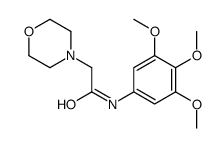 2-morpholin-4-yl-N-(3,4,5-trimethoxyphenyl)acetamide结构式