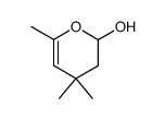 4,4,6-trimethyl-3,4-dihydro-2H-pyran-2-ol Structure