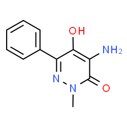 3(2H)-Pyridazinone, 4-amino-5-hydroxy-2-methyl-6-phenyl- (9CI)结构式