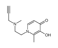 4(1H)-Pyridinone, 3-hydroxy-2-methyl-1-[2-(methyl-2-propynylamino)ethyl]- (9CI) structure