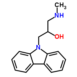 1-CARBAZOL-9-YL-3-METHYLAMINO-PROPAN-2-OL结构式