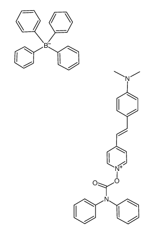 4-(4-(dimethylamino)styryl)-1-((diphenylcarbamoyl)oxy)pyridin-1-ium tetraphenylborate Structure