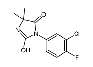 3-(3-chloro-4-fluorophenyl)-5,5-dimethylimidazolidine-2,4-dione结构式
