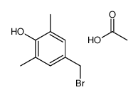 acetic acid,4-(bromomethyl)-2,6-dimethylphenol Structure