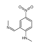 N-Methyl-2-[(methylimino)methyl]-4-nitrobenzenamine结构式
