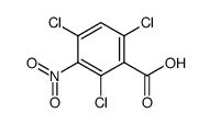 2,4,6-trichloro-3-nitro-benzoic acid结构式