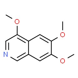 Isoquinoline, 4,6,7-trimethoxy- (9CI)结构式