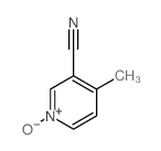 3-Pyridinecarbonitrile,4-methyl-, 1-oxide Structure